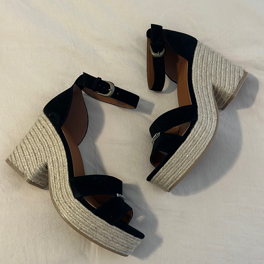 Mi.iM Black Espadrilles Sandals